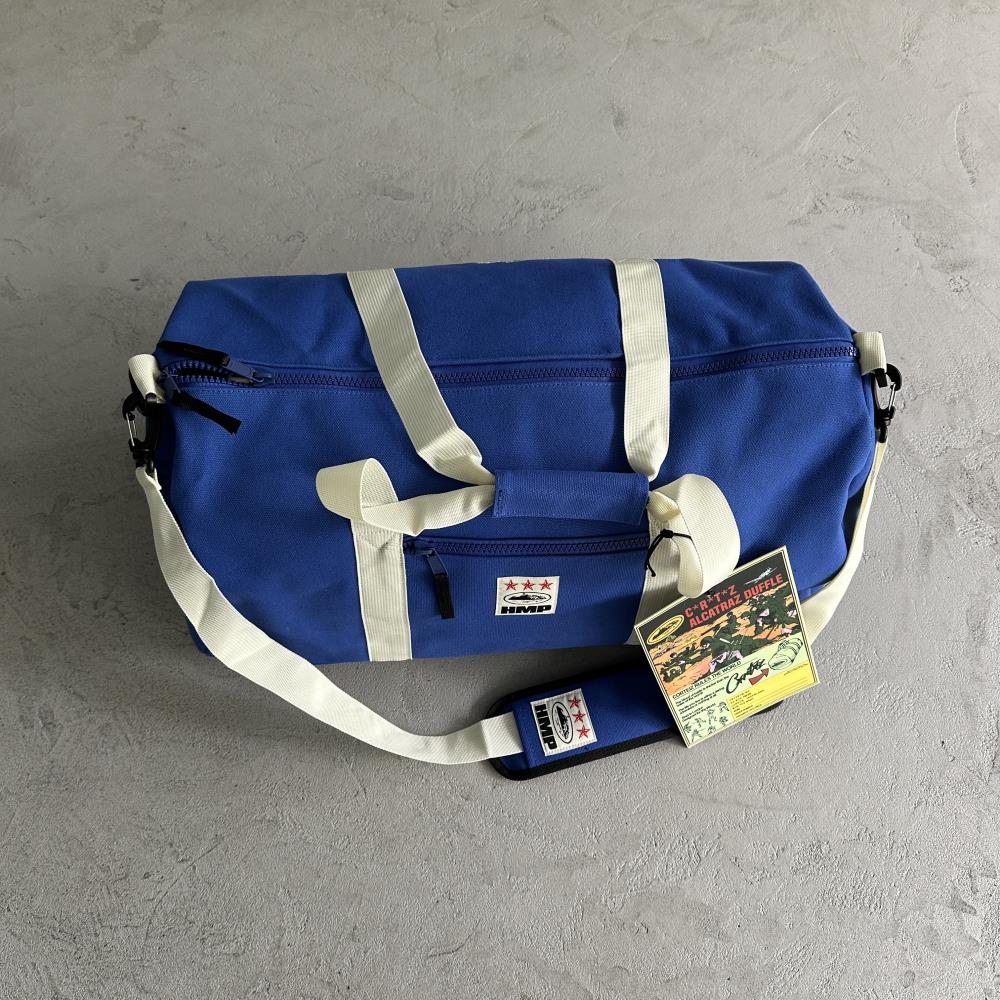 Corteiz HMP Alcatraz Duffle Bag - Blue Ironleague