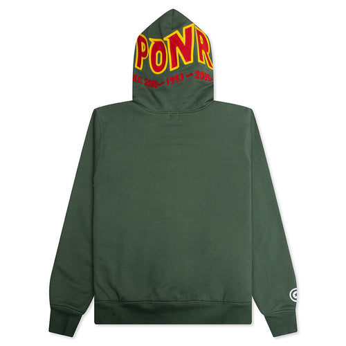 A BATHING APE 2nd Shark Full Zip Hoodie - Green