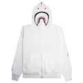 A BATHING APE 2nd Shark Full Zip Hoodie - White