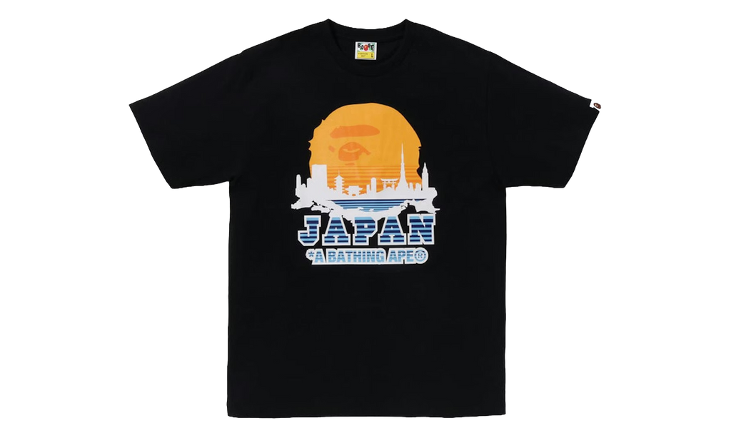 BAPE Japan Silhouette Tee Black 1J22 110 077 BLACK