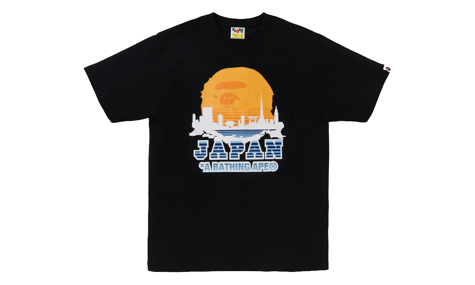 BAPE Japan Silhouette Tee Black 1J22 110 077 BLACK
