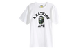 BAPE 1st Camo College Tee White 1L80110011 WH0