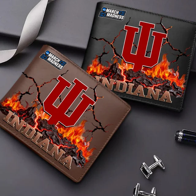 LIMITED EDITION MAM NCAA03 IDH ID HOOSIERS LEATHER WALLET