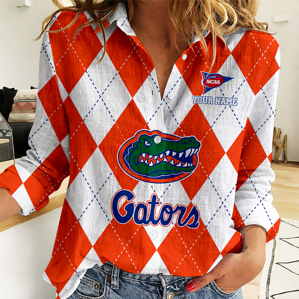 LIMITED DROP NCAA FBS30 FLG FL GATORS WOMEN CASUAL SHIRT FOR FAN