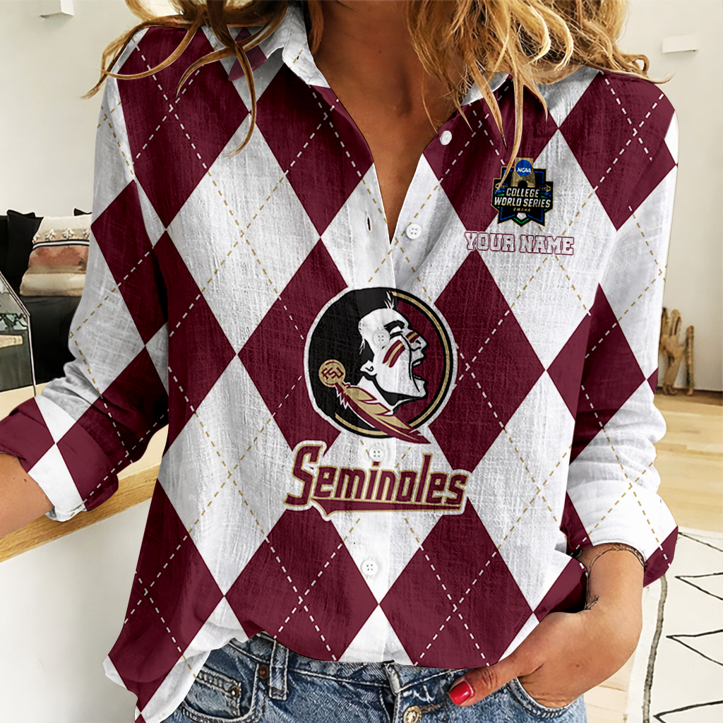 LIMITED DROP NCAA CWS30 FLS FL SEMINOLES WOMEN CASUAL SHIRT FOR FAN