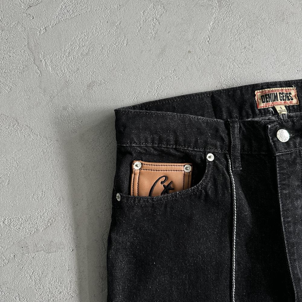 Corteiz Denim Jeans - Black Ironleague