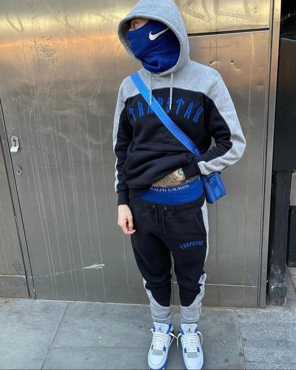 Trapstar Irongate Decoded Tracksuit - Blue/Red Ironleague