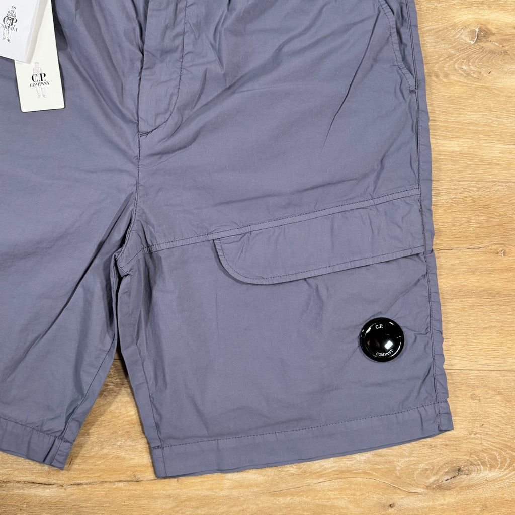 CP Company 50 Fili Stretch Cargo Shorts in Lavender Violet Ironleague