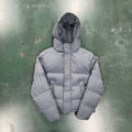 Trapstar Decoded 2.0 Hooded Puffer Jacket - Grey Ironleague