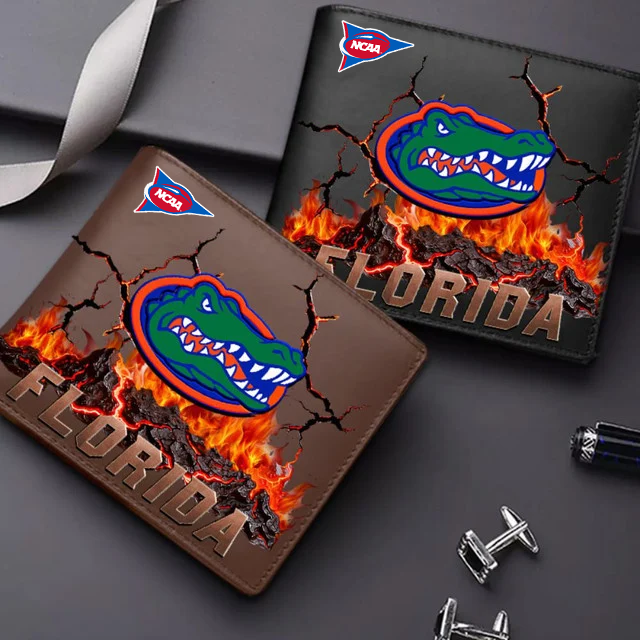 LIMITED EDITION FBS NCAA30 FLG FL GATORS LEATHER WALLET
