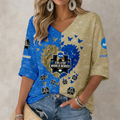 LIMITED DROP NCAA CWS31 COLLEGE WORLD SERIES WOMEN'S HEART V-NECK LONG SLEEVE SHIRT