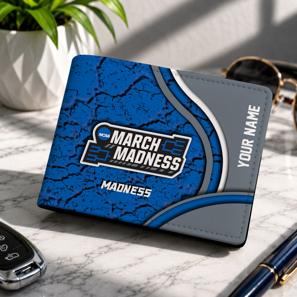 FINAL CLEARANCE NCAA MAM31 MARCH MADNESS LEATHER WALLET