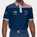 LIMITED EDITION - NEW CUSTOMIZED NFL31 TST TENNESSEE TITANS POLO SHIRT