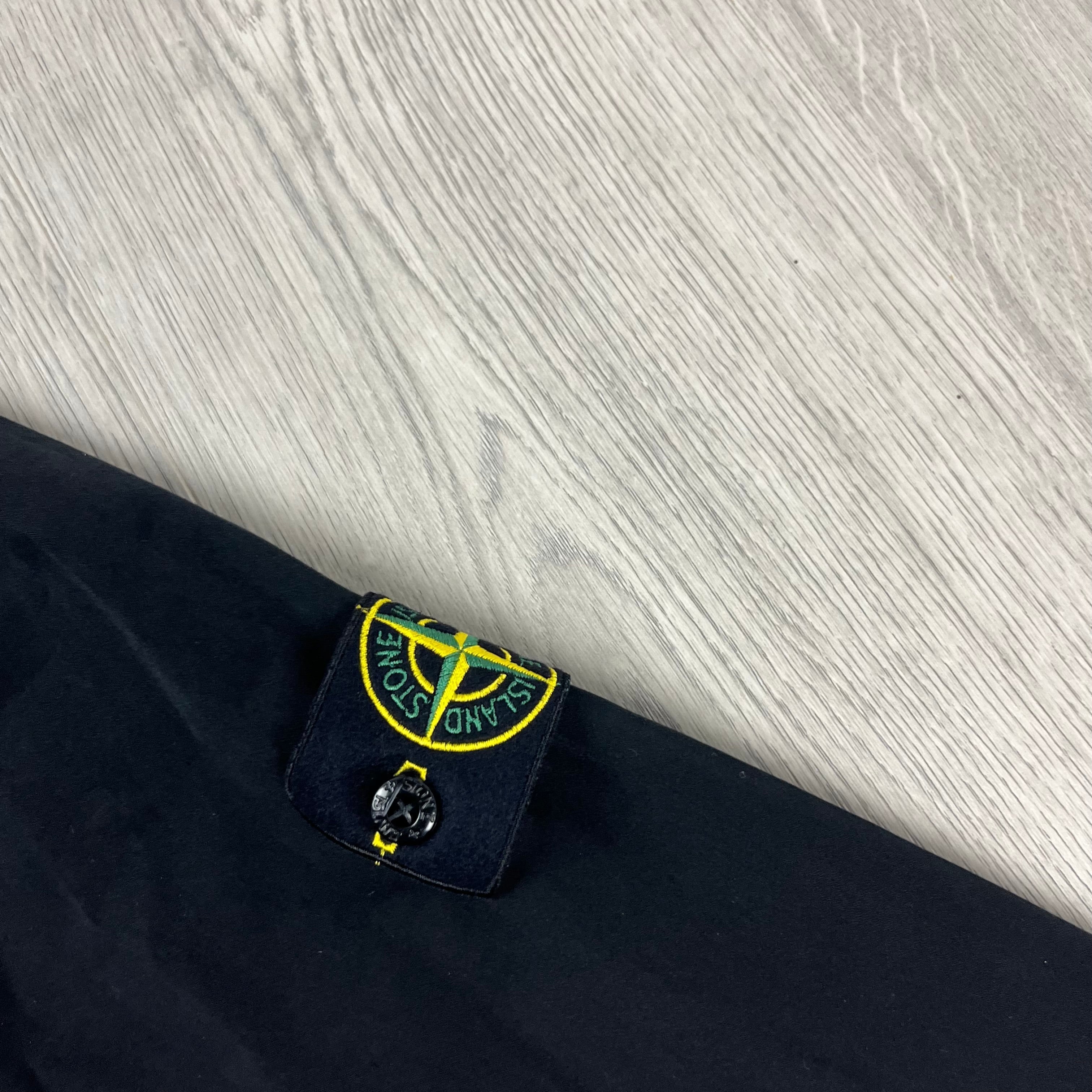 Stone Island Zip Overshirt - Black Ironleague