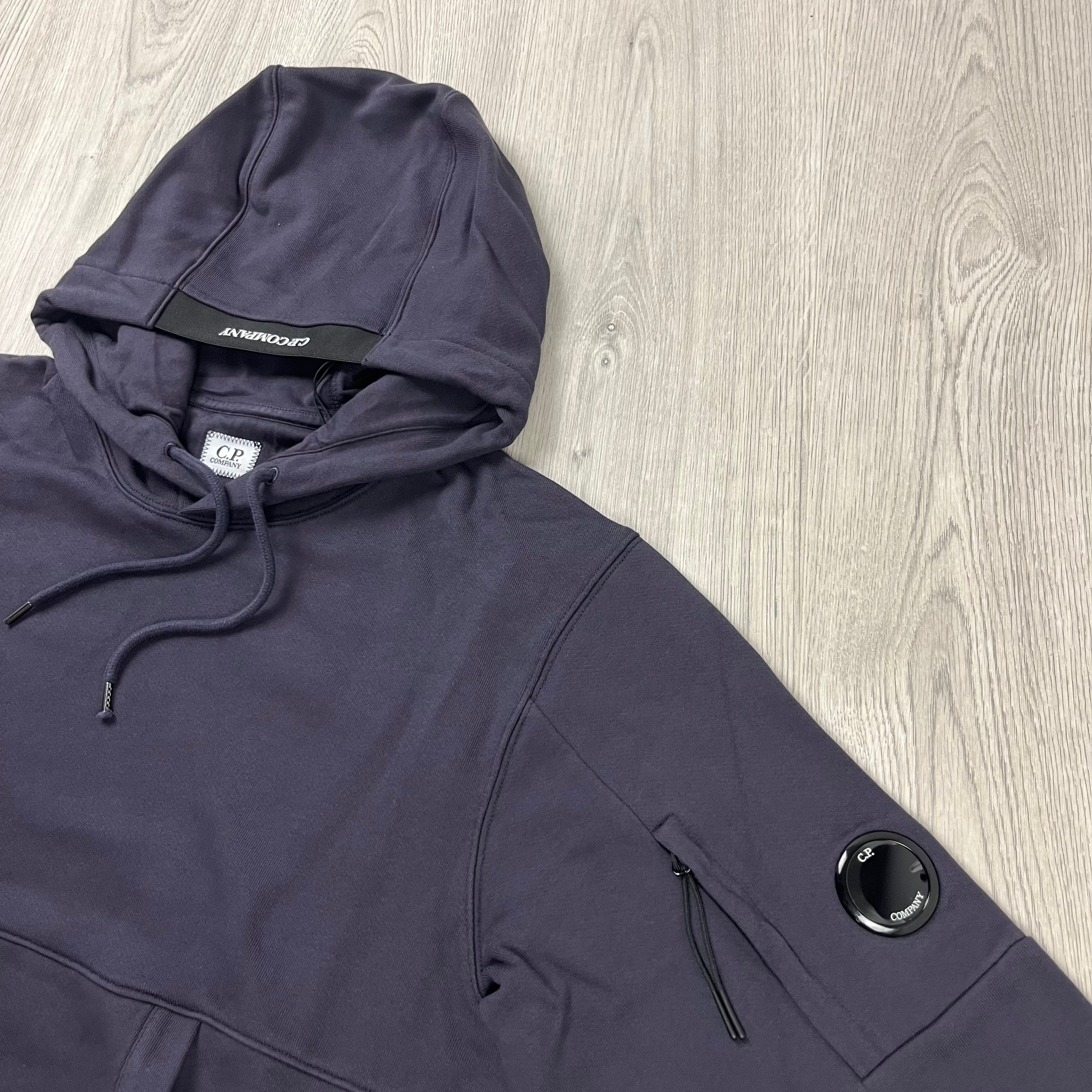 CP Company Raised Fleece Hoodie - Nightshade Ironleague