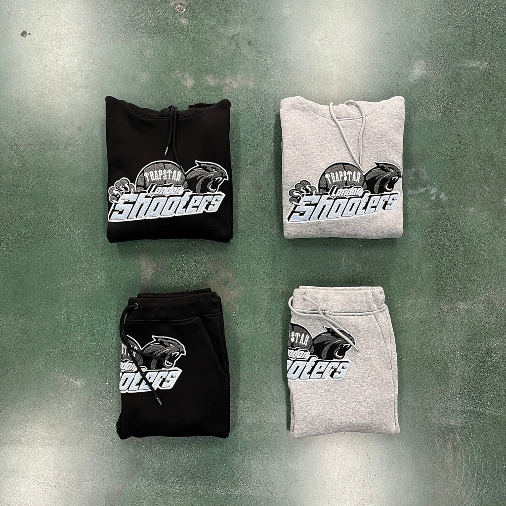 Trapstar Shooter Tracksuit - Black/Grey Ironleague