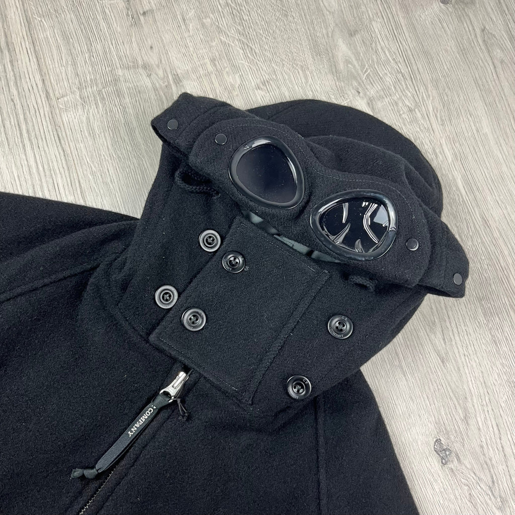 CP Company Duffel Goggle Jacket - Black Ironleague