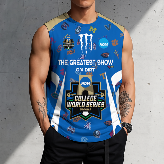 3D PRINT TEE NCAA CWS32 CWS ALL TEAMS MEN'S GYM SHIRT