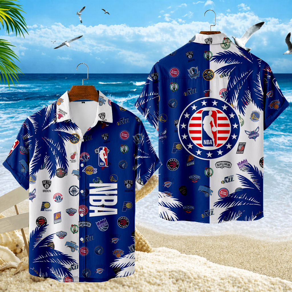 FINAL SALE - NEW CUSTOMIZED NBA32 BKA NBA ALL TEAMS UNISEX HAWAIIAN SHIRT