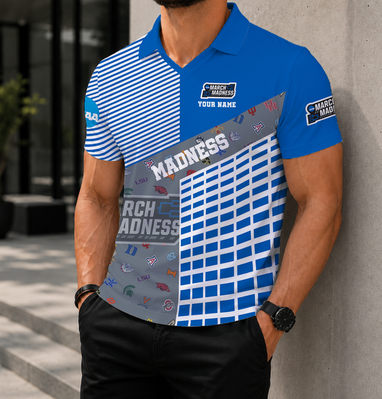 VIRAL EDITION - NEW CUSTOMIZED NCAA MAM32 ALL TEAM POLO SHIRT