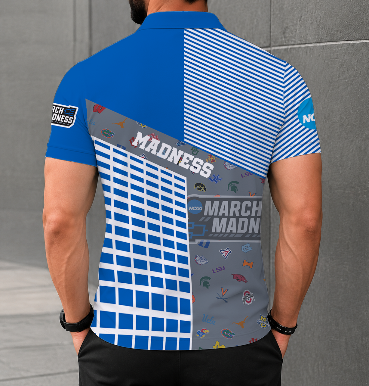 VIRAL EDITION - NEW CUSTOMIZED NCAA MAM32 ALL TEAM POLO SHIRT