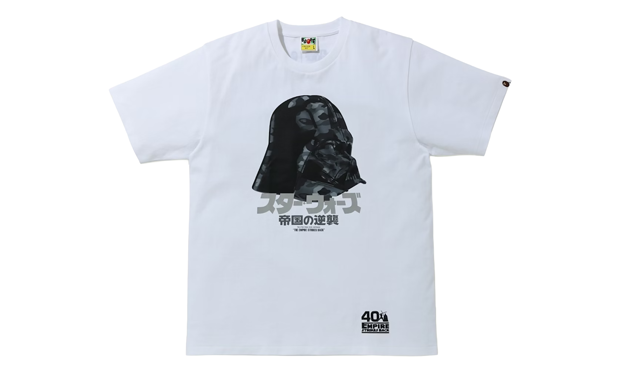 BAPE STAR WARS DARTH VADER SHIRT White BAPE022