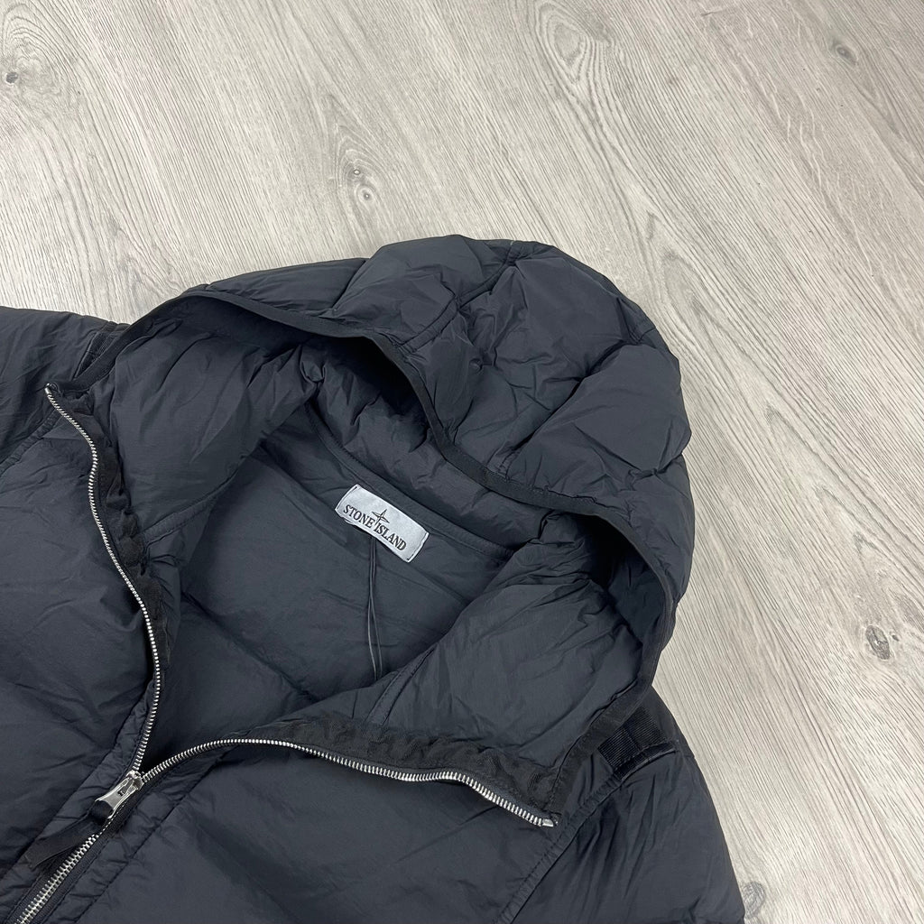 Stone Island Nylon Down Jacket - Black Ironleague
