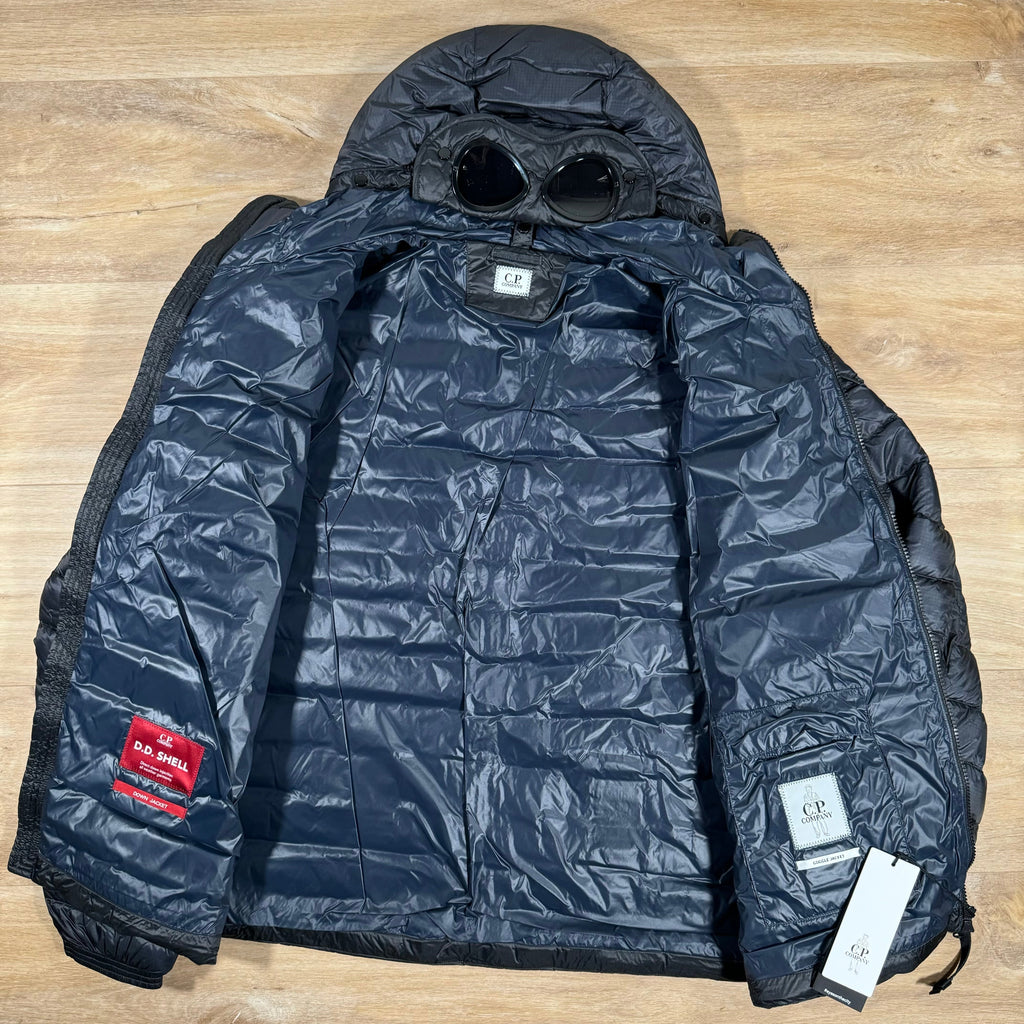 CP Company DD Shell Goggle Down Jacket in Navy Ironleague