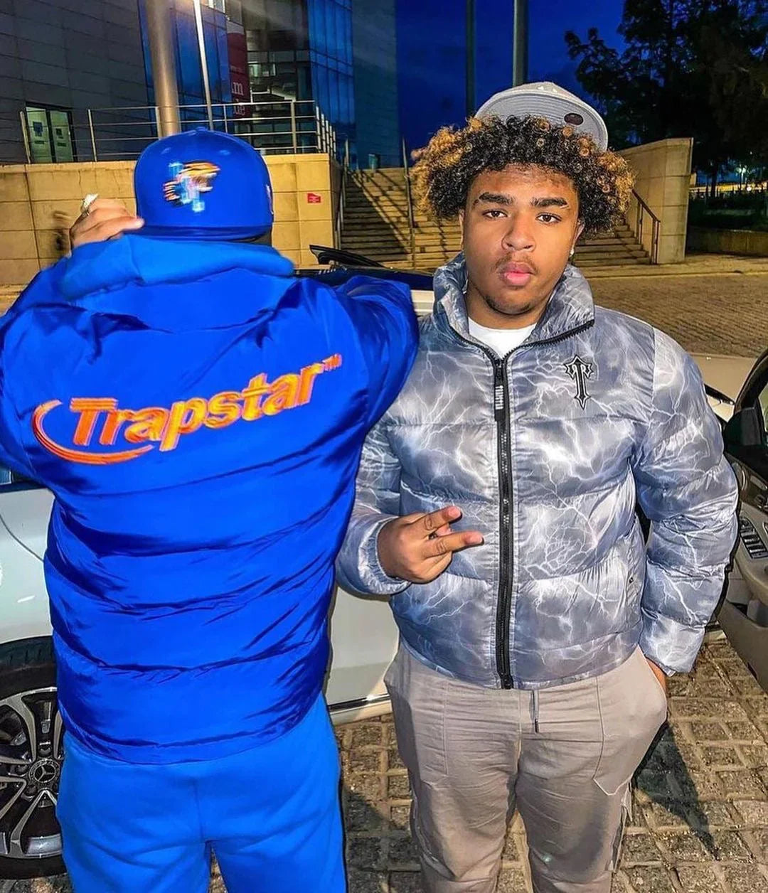 Trapstar Hyperdrive Puffer Jacket - Orange Logo Ironleague