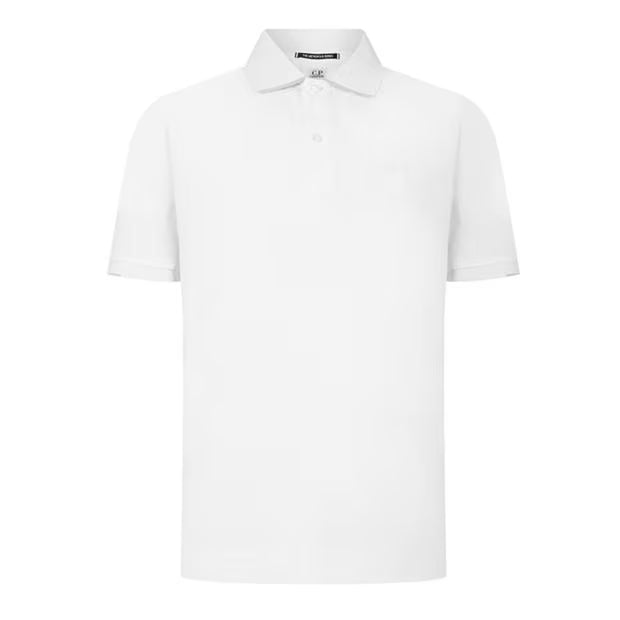 CP Company Metropolis Polo Shirt - White Ironleague