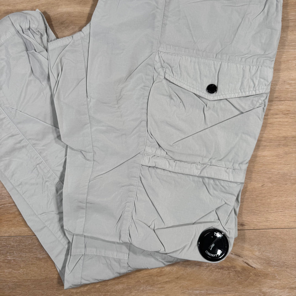 CP Company Chrome-R Cargo Lens Pants in Blue Fox - Grey Ironleague