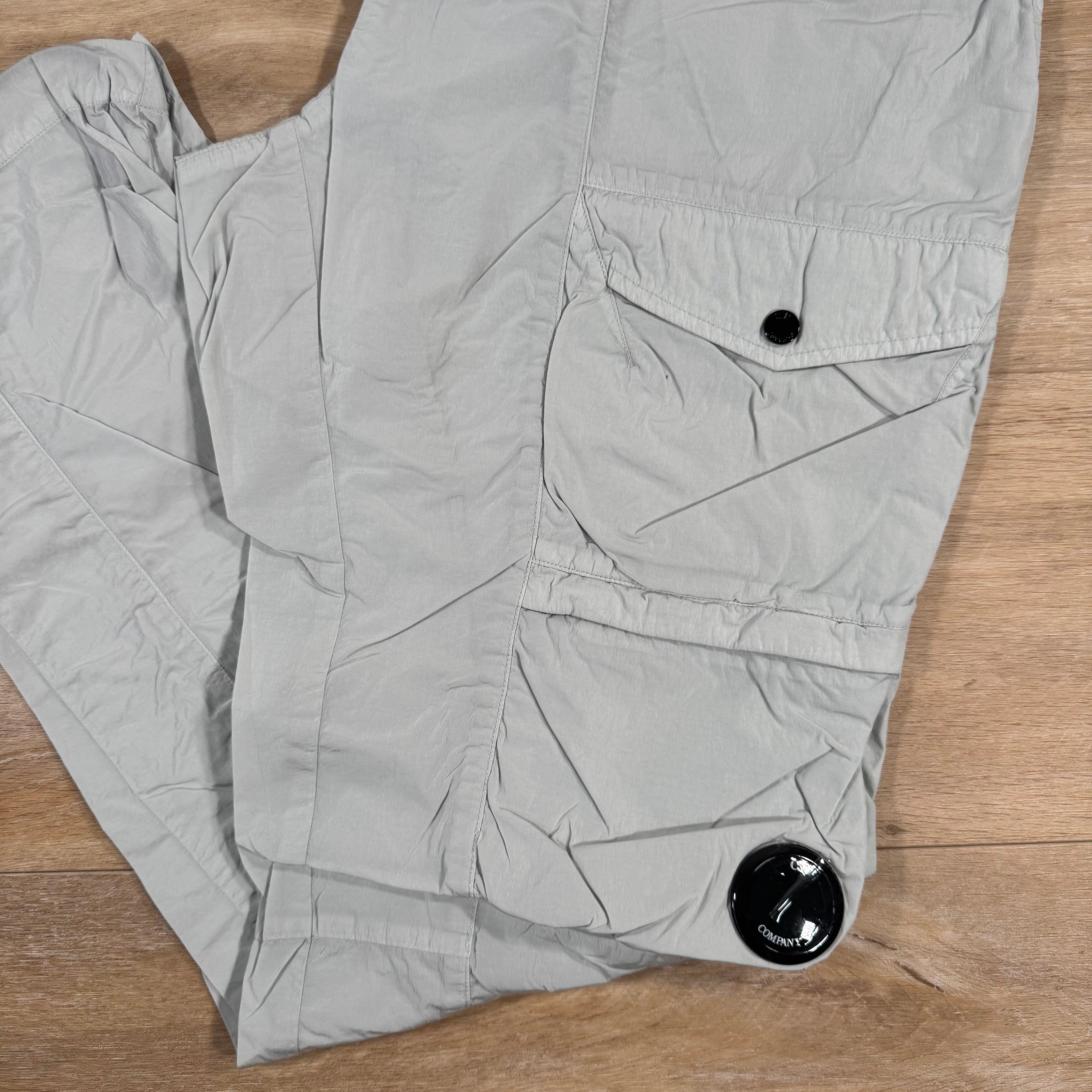 CP Company Chrome-R Cargo Lens Pants in Blue Fox - Grey Ironleague