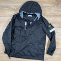 Stone Island Membrana 3L TC Anorak Jacket in Black Ironleague