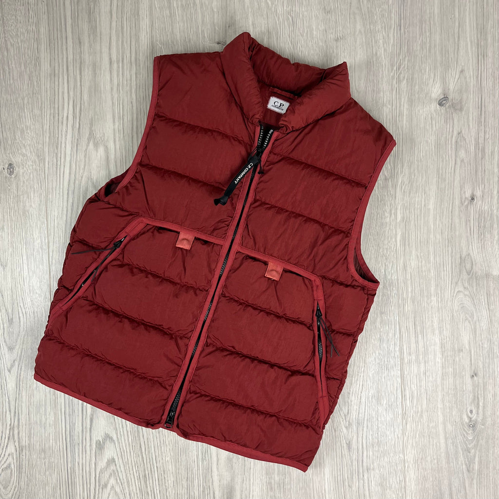 CP Company Chrome-R Lens Gilet - Ketchup Ironleague