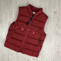 CP Company Chrome-R Lens Gilet - Ketchup Ironleague
