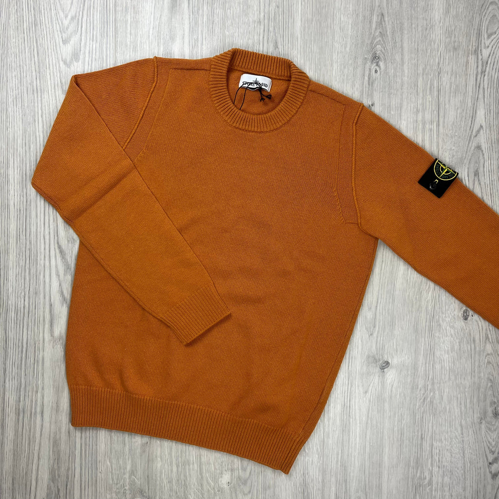 Stone Island Knit Sweatshirt - Orange Ironleague