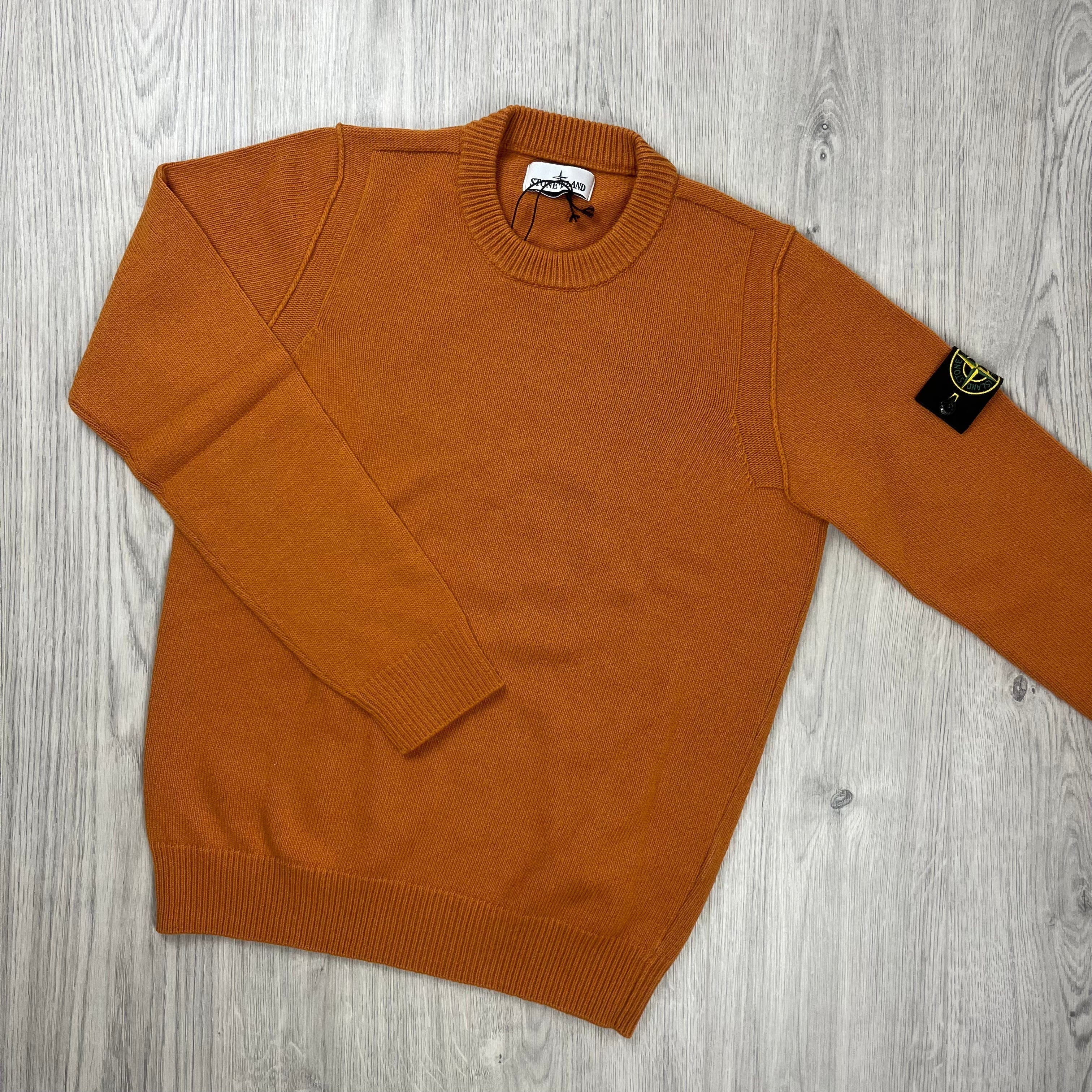 Stone Island Knit Sweatshirt - Orange Ironleague