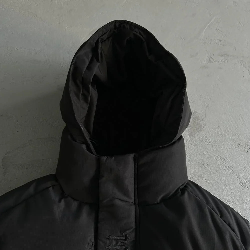 Trapstar Decoded 2.0 Hooded Puffer - Black/Black Ironleague