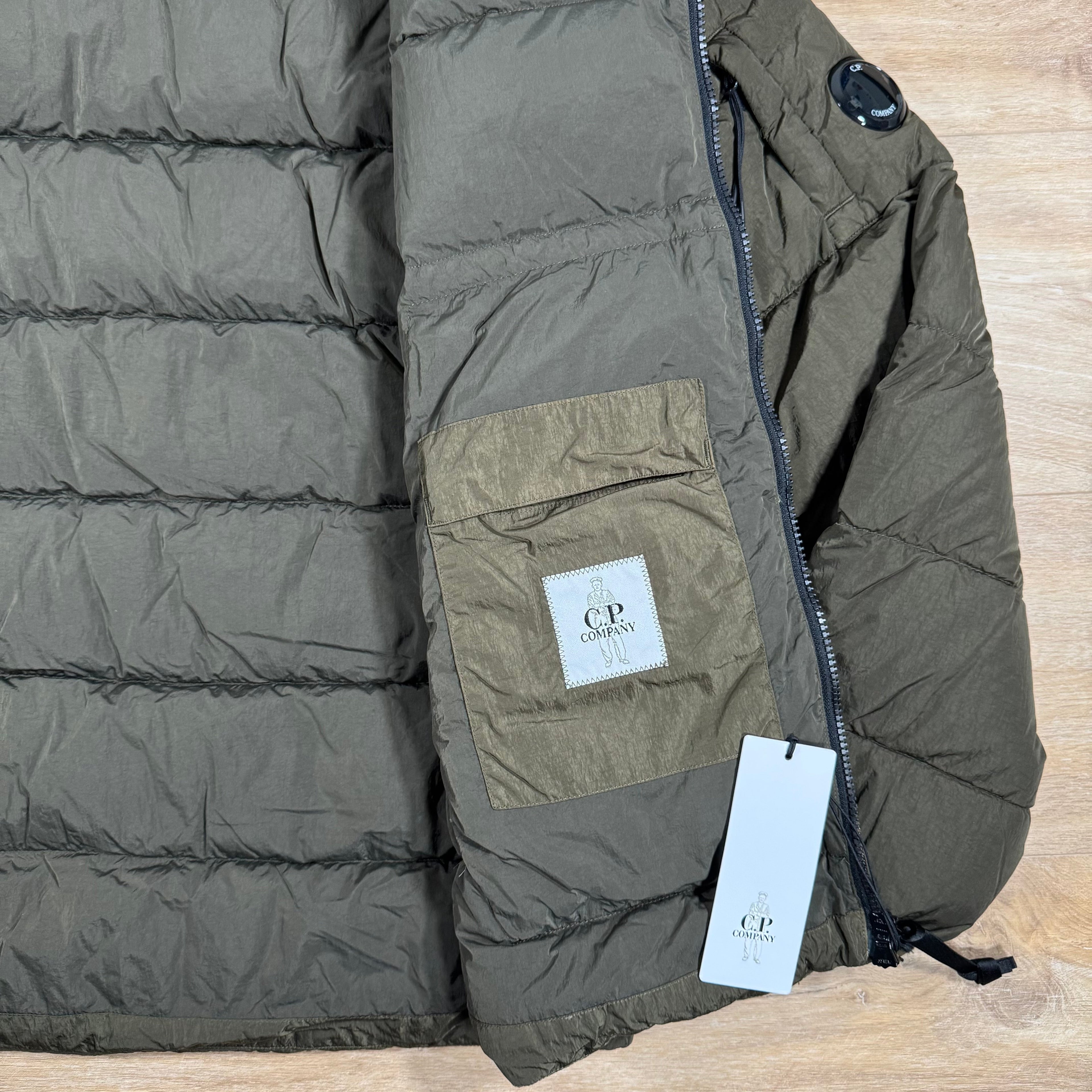 CP Company Chrome-R Down Lens Jacket in Ivy Green Ironleague