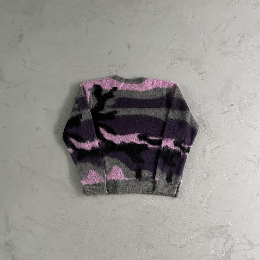 Corteiz More Hair Knit Sweater - Purple Camo Ironleague