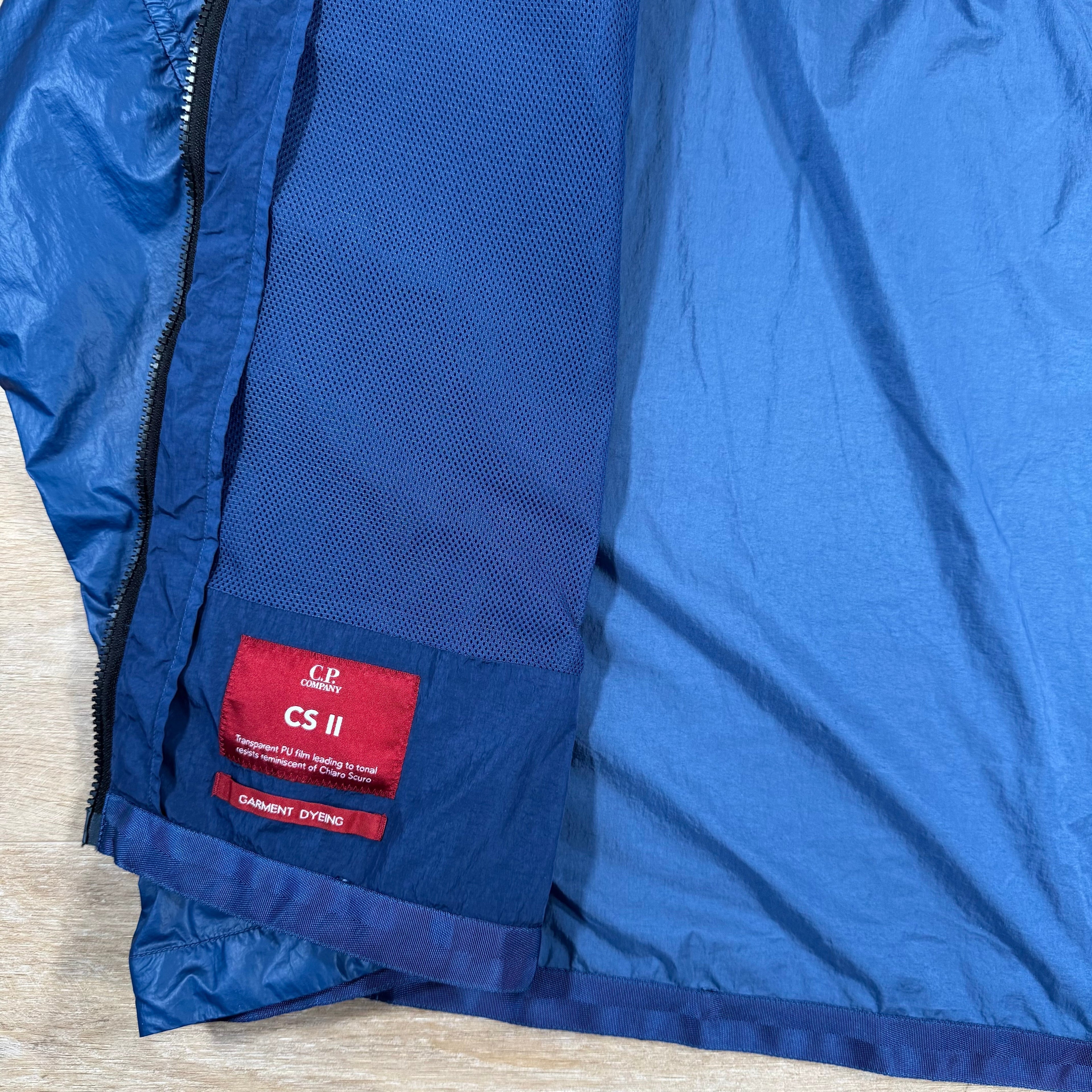 CP Company CS II Mixed Lens Jacket in Oceana - Blue Ironleague