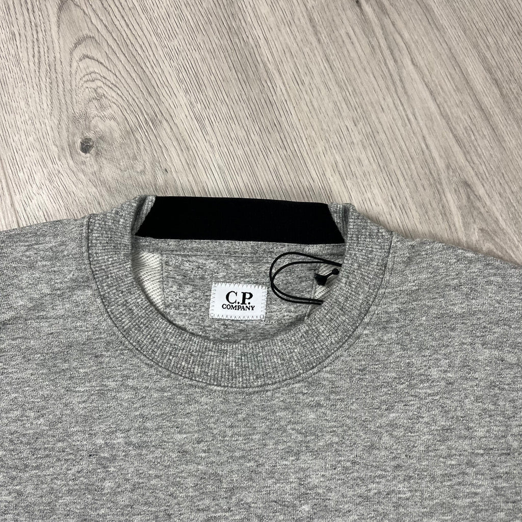 CP Company Raised Fleece Sweatshirt - Grey Ironleague