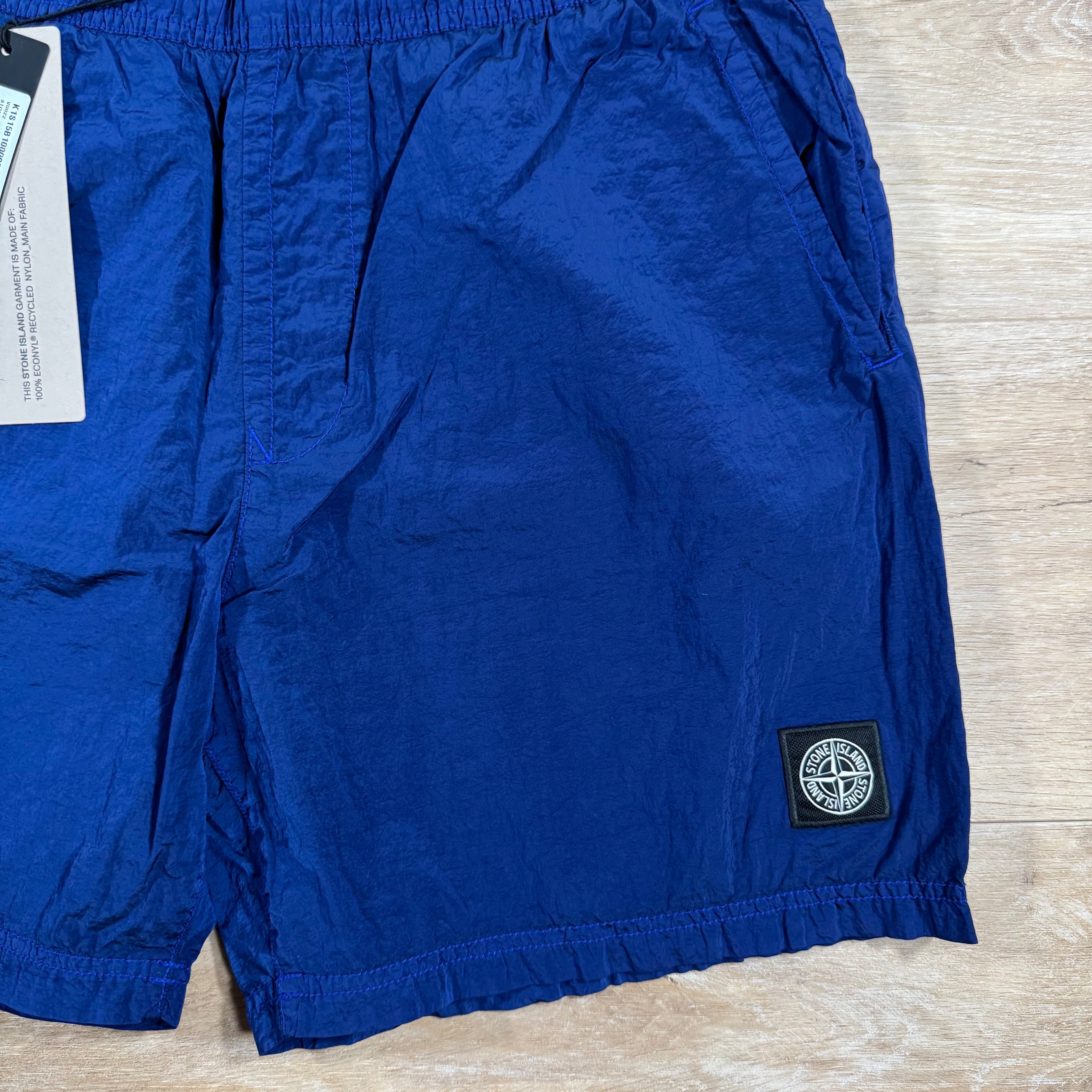 Stone Island Nylon Metal Swim Shorts in Bright Blue Ironleague