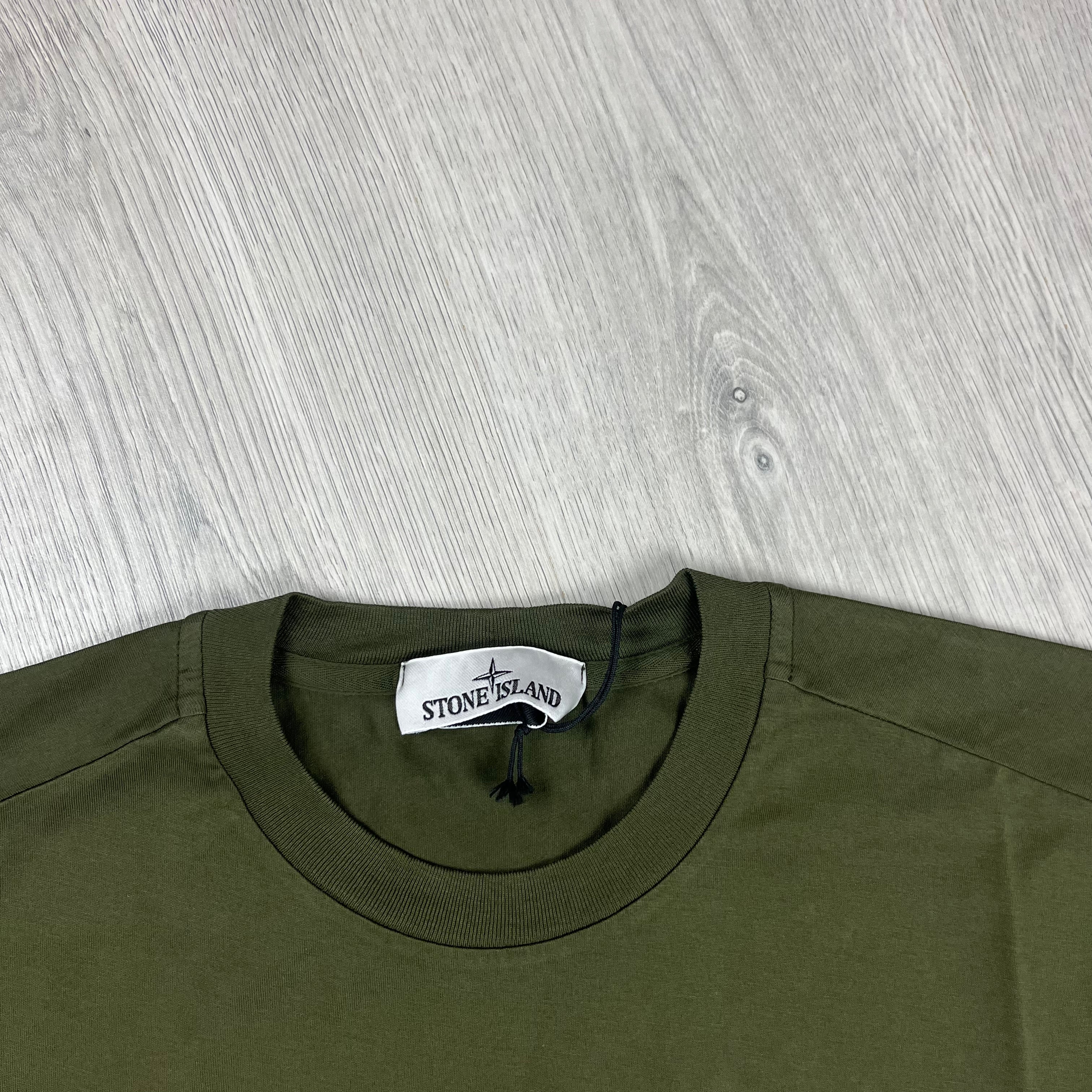Stone Island Patch T-Shirt - Olive Ironleague