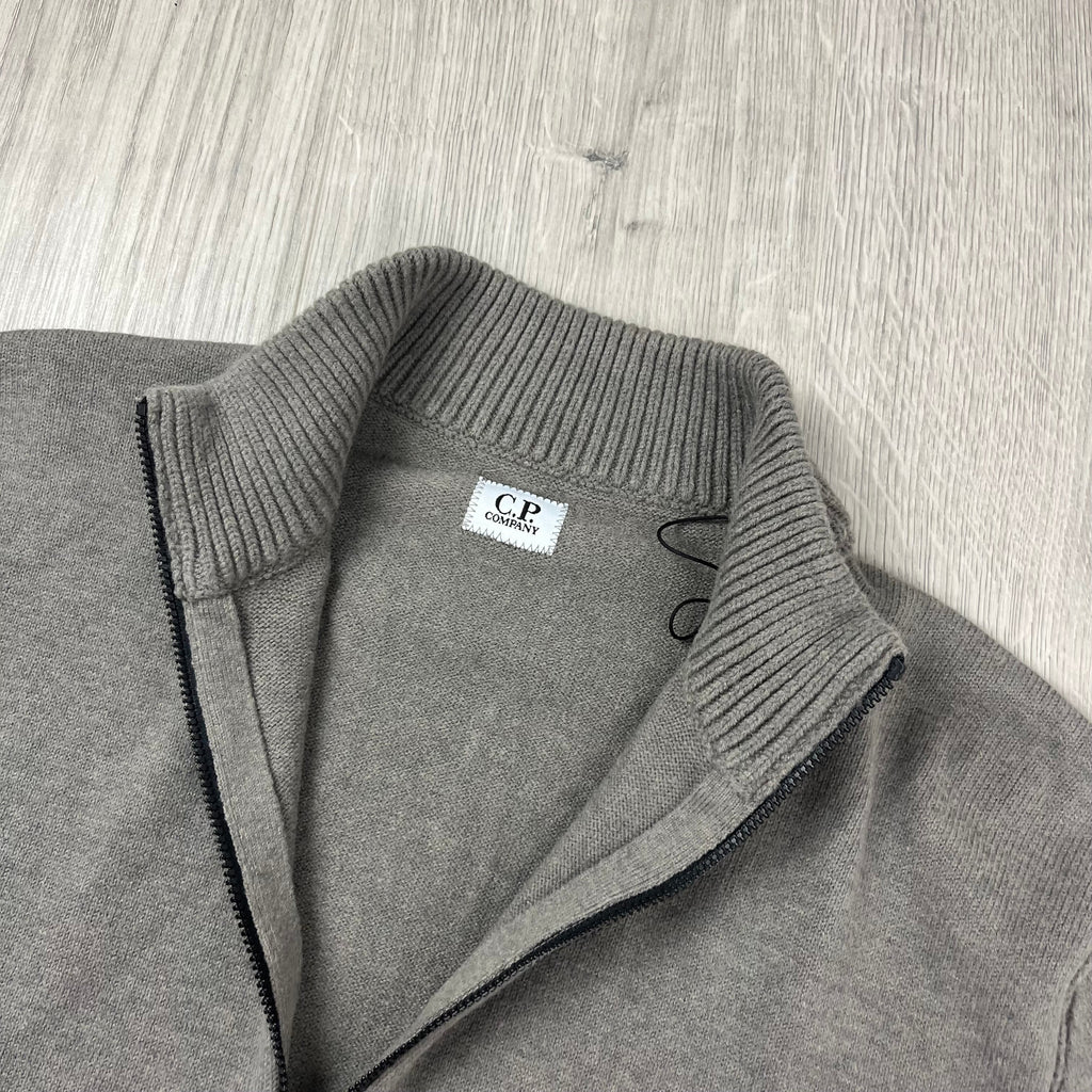 CP Company Patch Knit Fleece - Gunmetal Ironleague