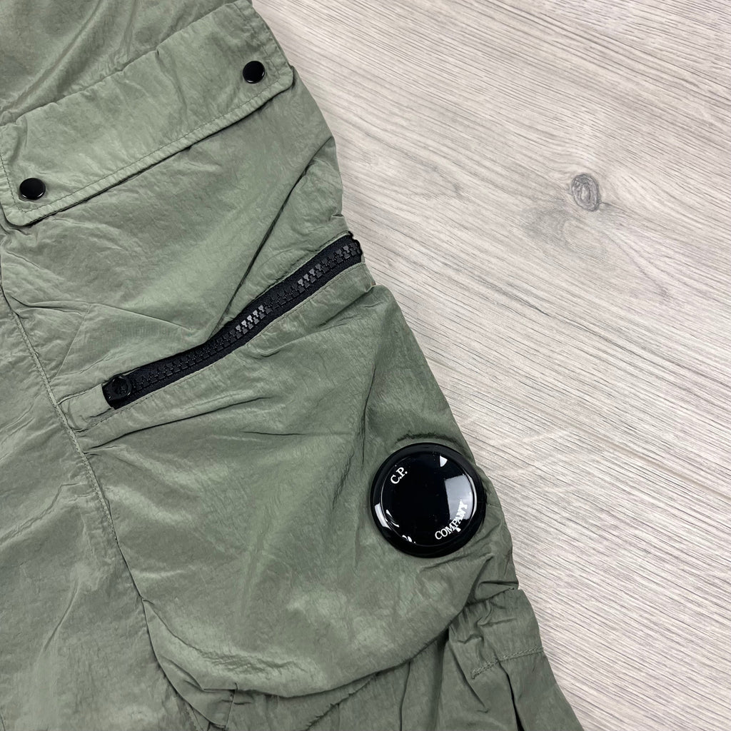 CP Company Chrome Cargo Trousers - Agave Green Ironleague