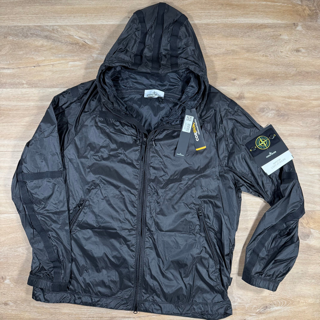 Stone Island Ripstop Light HT Nylon Jacket in Lead Grey Ironleague