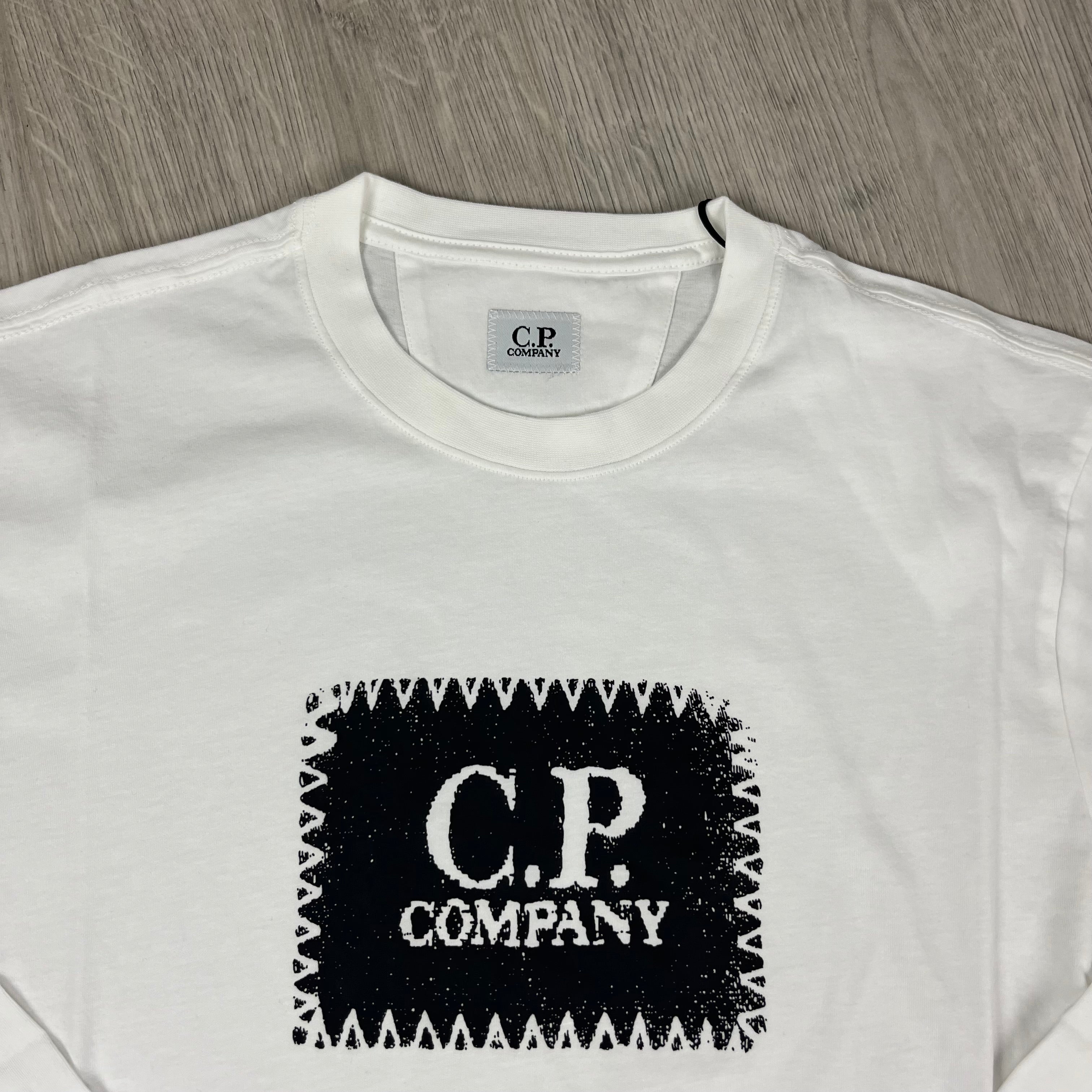 CP Company Stamp T-Shirt - White Ironleague