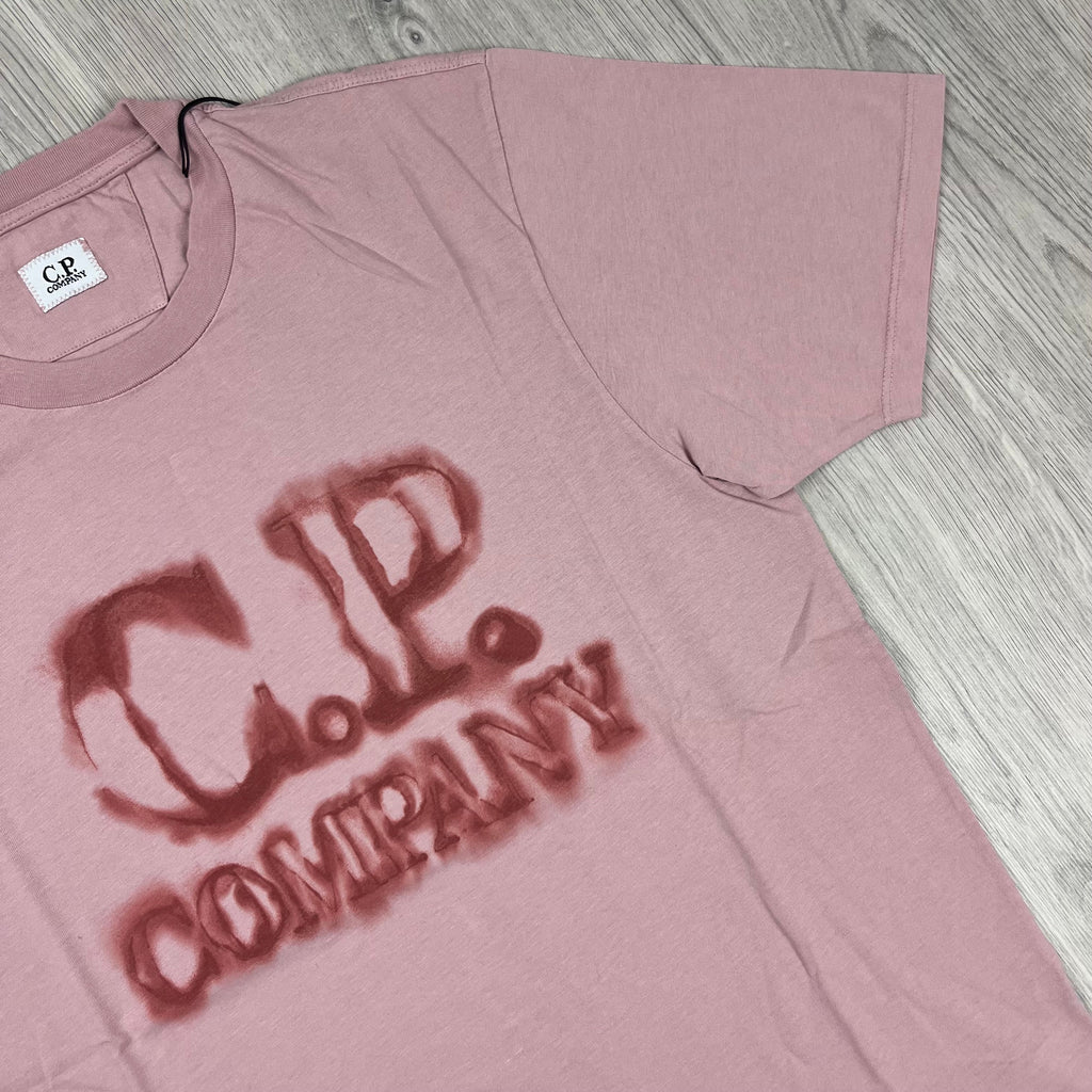 CP Company Printed T-Shirt - Mauve Ironleague