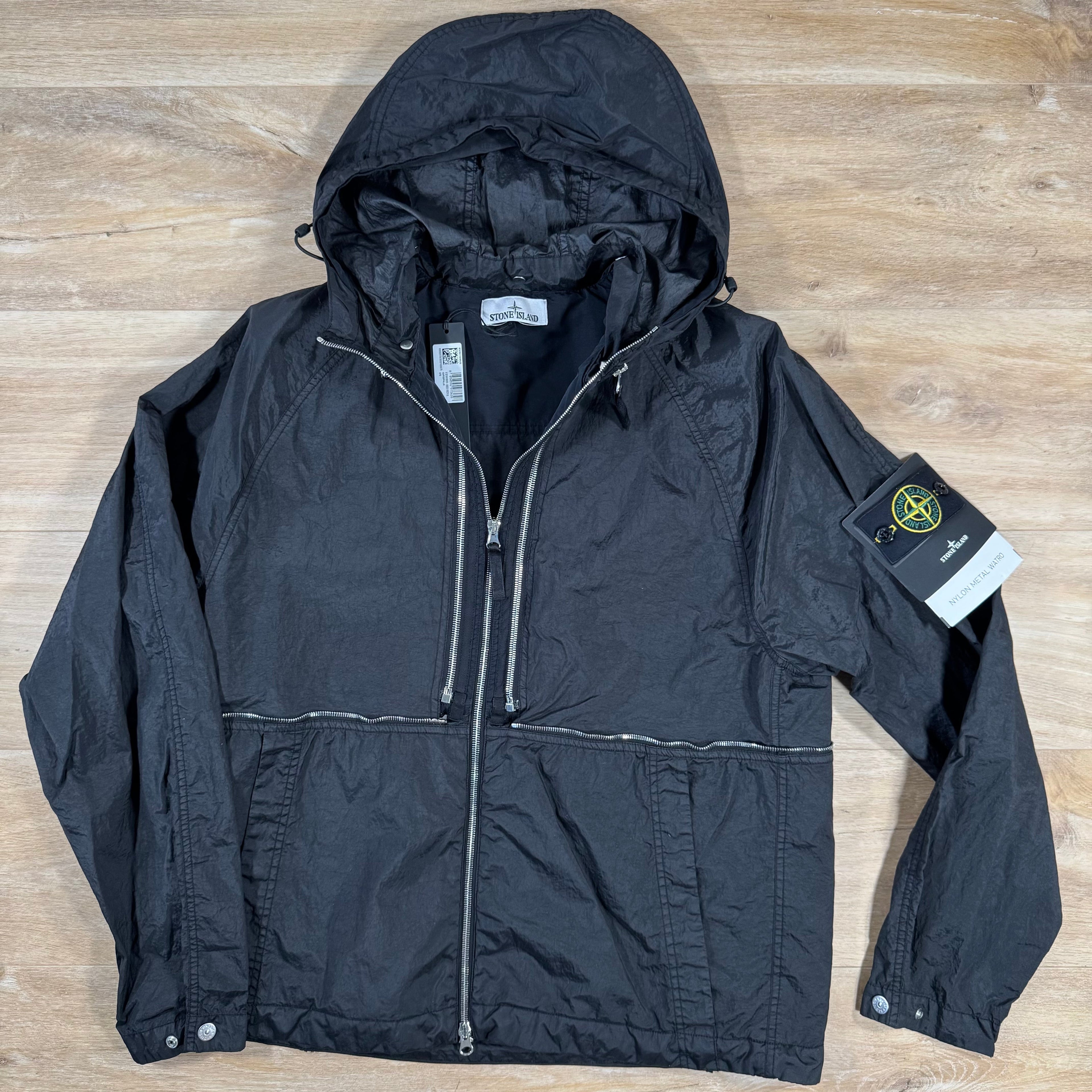 Stone Island Nylon Metal Watro-TC Convertible Jacket in Black Ironleague